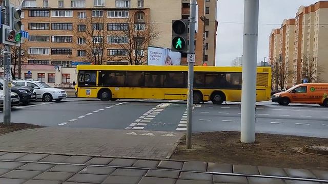 Автобус МАЗ-107.066 (ГОС.АЕ 8183-7) маршрут 113с на ул.Логойский тракт смотреть онлайн