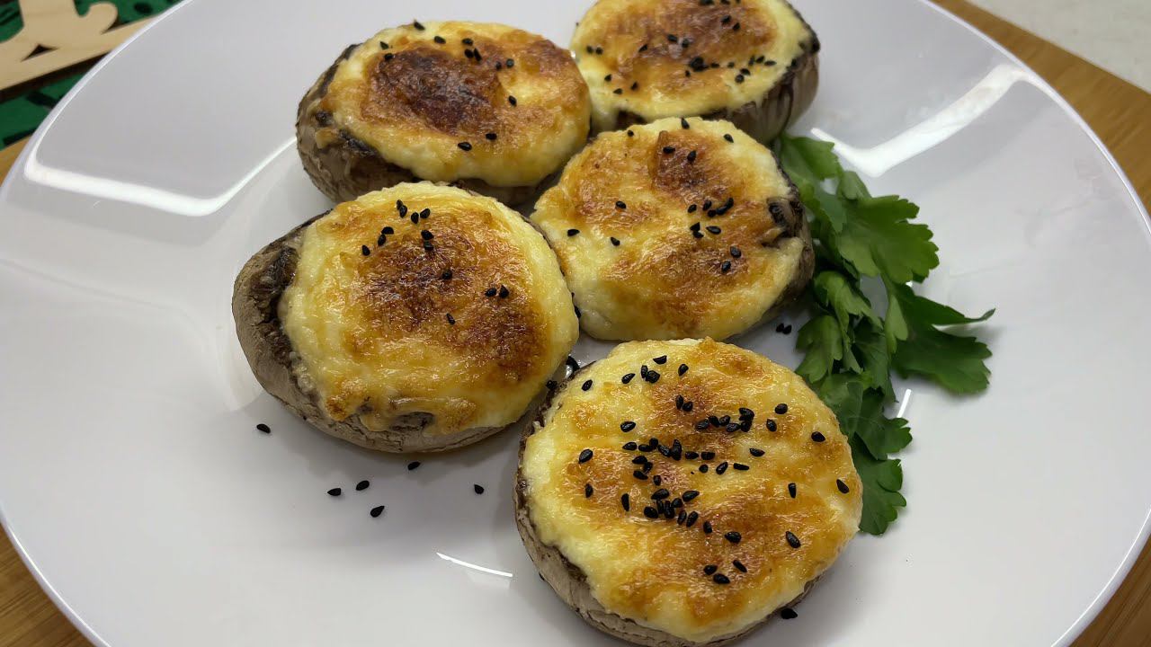 Фаршированные шампиньоны с сыром // Королевская закуска!//ПРОЩЕ ПРОСТОГО! смотреть онлайн