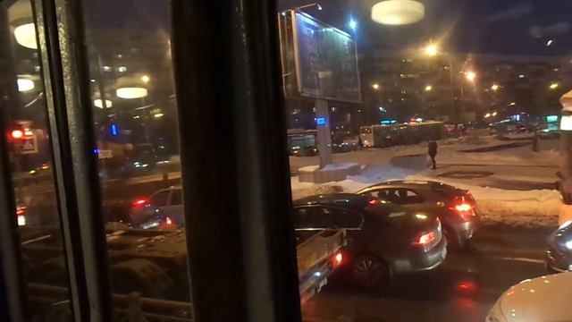 Трамвай Санкт-Петербурга 9-130: ЛВС-86К б.8198 по №60 (08.02.19) смотреть онлайн