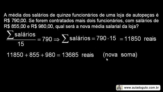 Estatística #1/7 | Média Aritmética | Prof. Guto Azevedo смотреть онлайн