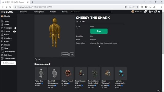 Roblox 1 Bundle UGC FREE смотреть онлайн