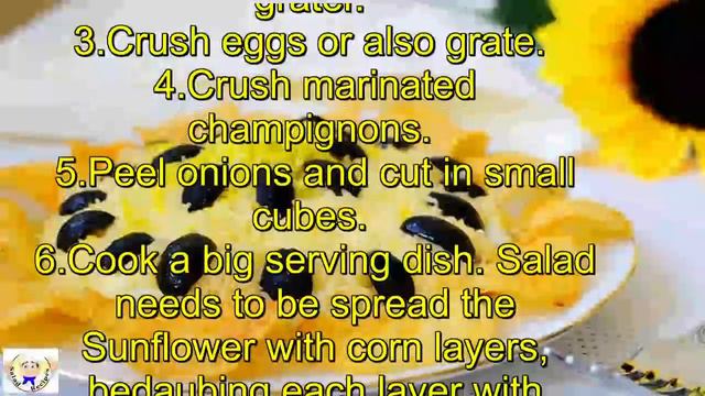 Salad the Sunflower with corn смотреть онлайн