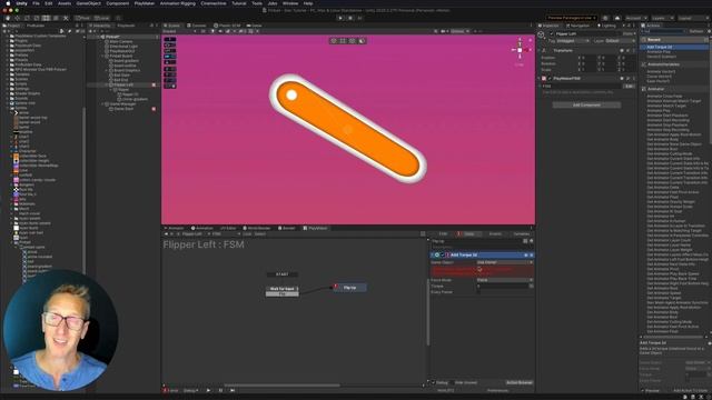 Unity + Playmaker - EASY Pinball Game - Setting Up Flipper