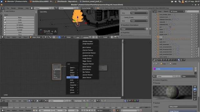Texturing and material of a old house (Blender TIMELAPSE) part 5 смотреть онлайн