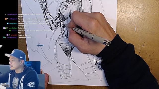 Jim Lee drawing Psylocke Full Body смотреть онлайн