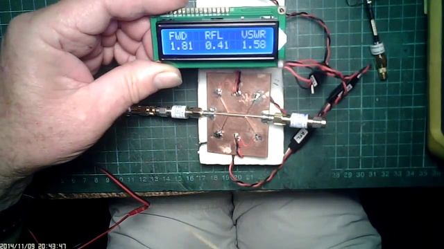 DIY Directional Coupler 5.8GHz with Arduino LCD VSWR. смотреть онлайн