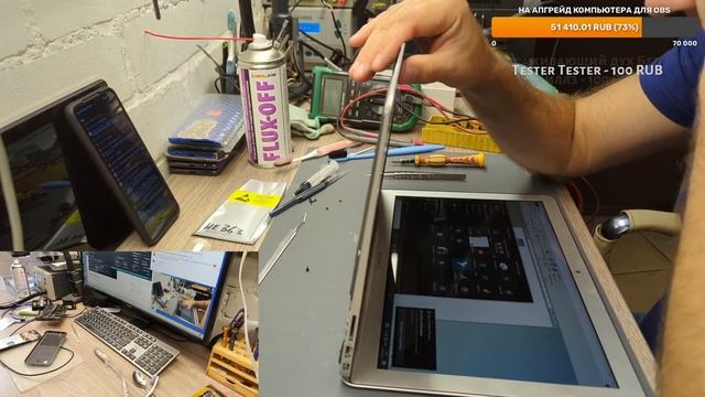 Дорожный + Macbook Air 1466 залитик, Lenovo ThinkBook 14 G3 ACL замена топкейса. 16.09.2023 смотреть онлайн