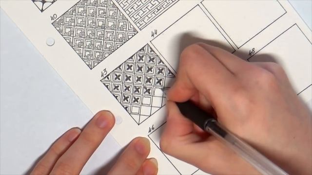 12 УЗОРОВ #4 ♥ Графика Дудлинг Зентангл ♥ OrionaArt - Рисуем вместе! смотреть онлайн