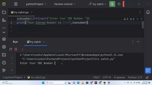 Try Except Exception Handling In Python | Python Tutorials For Absolute Beginners In Hindi | No. #2 смотреть онлайн