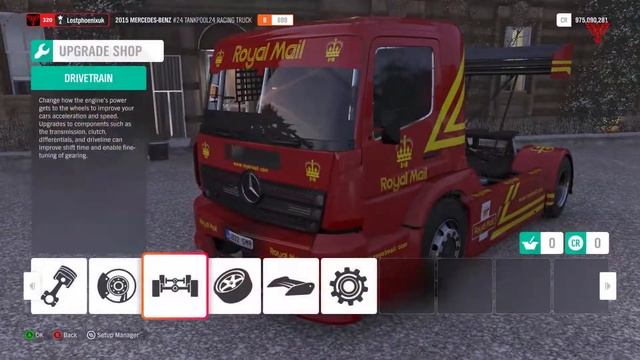 Forza Horizon 4 Mercedes-Benz Racing Truck B700 Class Tune Setting смотреть онлайн