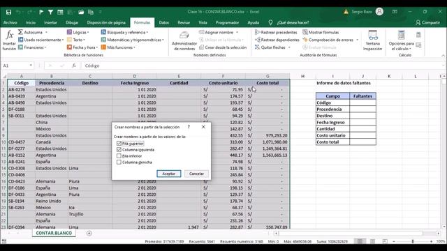 Curso GRATUITO de EXCEL INTERMEDIO | Parte 16 | Aprende a usar la función CONTAR.BLANCO смотреть онлайн