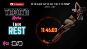 TABATA 30/10 - Special 4X with 1 min REST - By TABATAMANIA