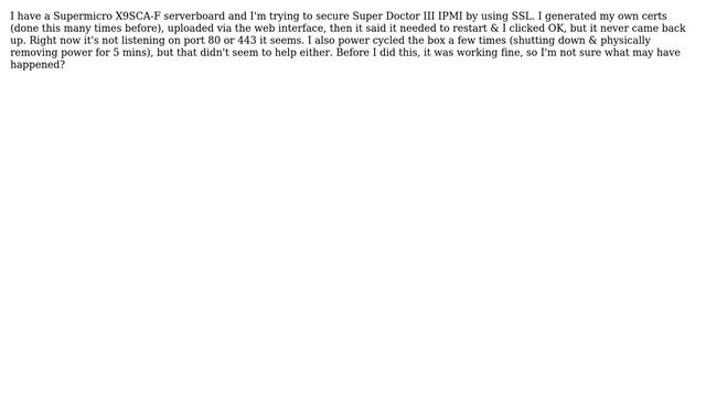 Supermicro IPMI SSL смотреть онлайн