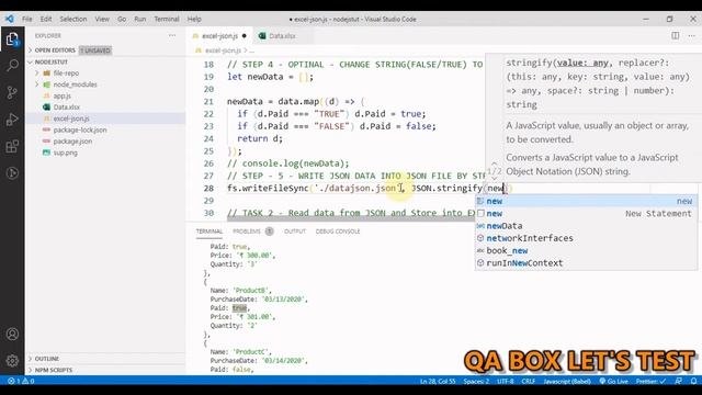 #9 - Nodejs - Convert Excel to JSON | JSON to Excel смотреть онлайн