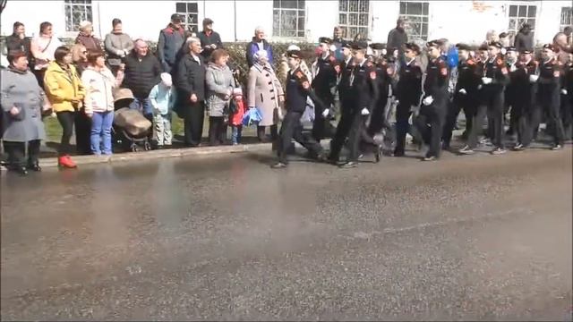 Смотр строя и песни-кадетские классы МОУ "Средняя школа №2"-Устюжна-09.05.2022 смотреть онлайн