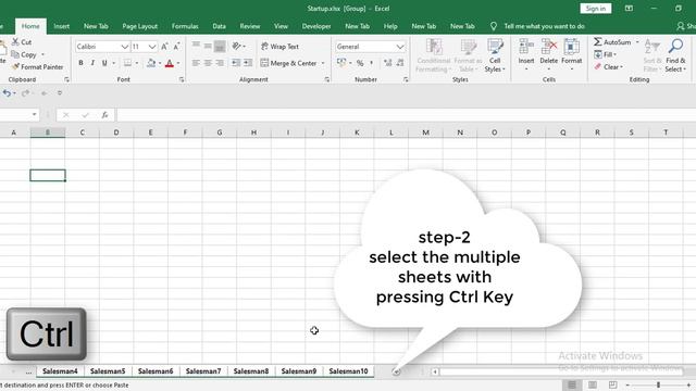 How to copy paste the data in multiple sheets in quickest way смотреть онлайн