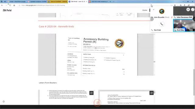 Zoning Board of Adjustment 6-10-20 смотреть онлайн
