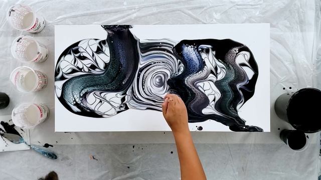 This One Transformed into a Beautiful Painting! - Pearl Colors are Gorgeous! Acrylic Pouring смотреть онлайн