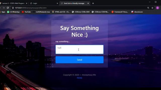 Harvard CS50 Web Programming with JavaScript and Python Final project смотреть онлайн