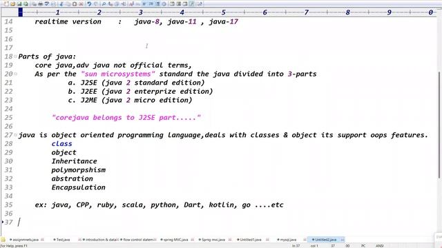 CORE JAVA tutorials || Demo - 2 || by Mr. Ratan On 23-09-2022 @8PM IST смотреть онлайн
