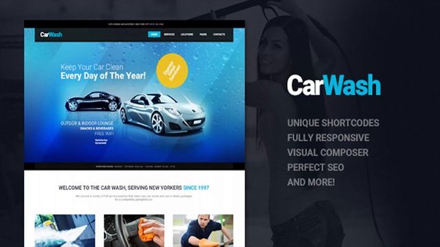 Car Wash, Auto Mechanic & Repair Shop WordPress Theme | Themeforest Website Templates and Themes смотреть онлайн