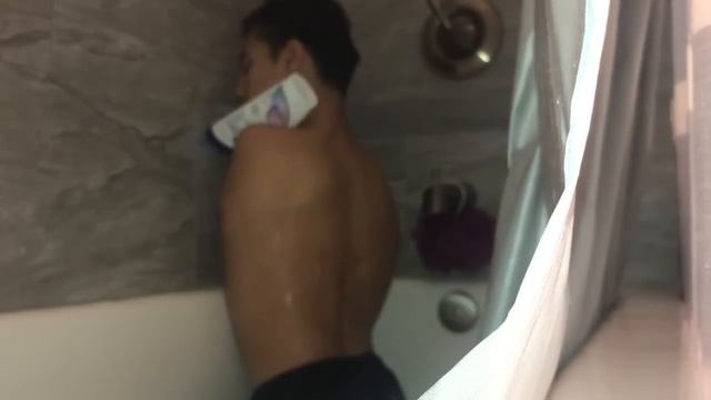 Gabe Adams Showers Without Limbs.