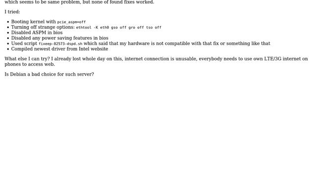 How to fix "eth0: Detected Hardware Unit Hang" in Debian 9? (2 Solutions!!) смотреть онлайн