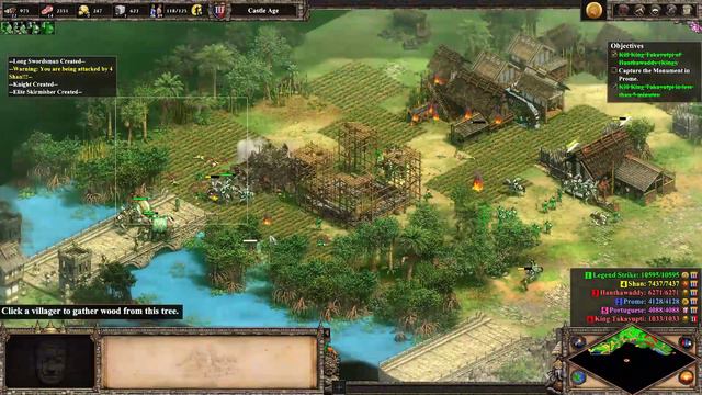 Age of Empires 2 Definitive Edition | The Burmese Tigers 1v5 | Bayinnaung Campaign | No Commentary смотреть онлайн
