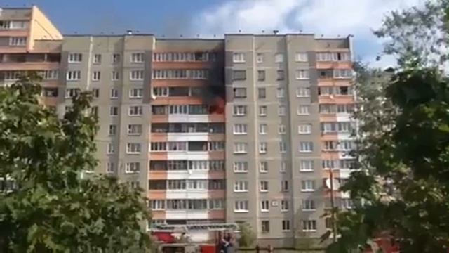 Пожар в Минске 19.08.2013 р-н Уручье смотреть онлайн