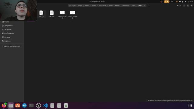 Создание отчета Лаб. Раб №2 (МатМод)