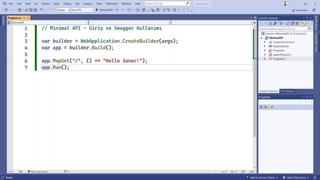 Minimal API | Kuruluş ve Swagger Kurulumu смотреть онлайн