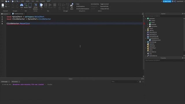 What is & How to Use a Click Detector in ROBLOX Studio! смотреть онлайн