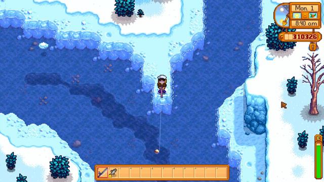 WHERE AND HOW TO CATCH LEGENDARY FISH - GLACIERFISH Stardew Valley смотреть онлайн
