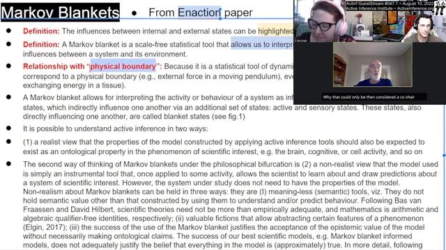 ActInf Livestream #047.1 ~ “Enactive-Dynamic Social Cognition" & “Active Inference and Abduction” смотреть онлайн