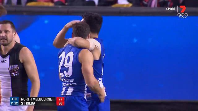 Brent Harvey slots a goal in his 427th game - AFL смотреть онлайн