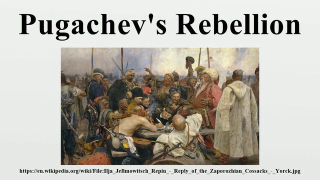 Pugachev's Rebellion