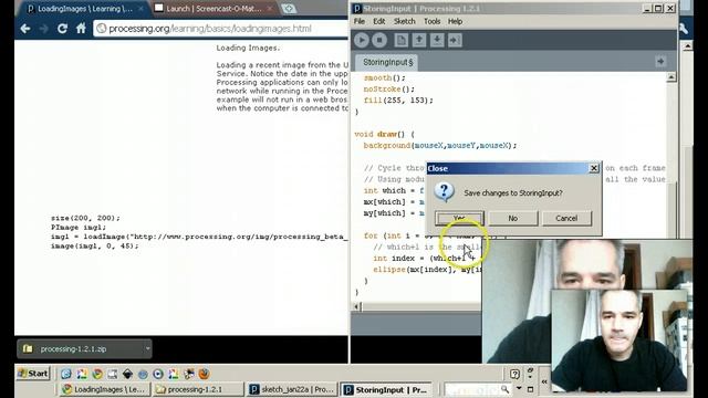 nullpointer exception on Processing.org example смотреть онлайн
