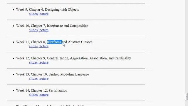 Week 11 Interfaces and Abstract Classes Part 3 смотреть онлайн