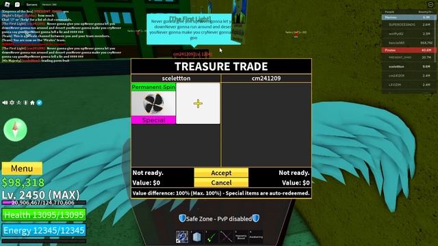 ✅ ЧТО МНЕ ПРЕДЛОЖАТ ЗА ПЕРМ СПИН В BLOX FRUITS?! ТРЕЙДЫ НА ФРУКТЫ! ОБНОВА 20 Blox Fruits смотреть онлайн