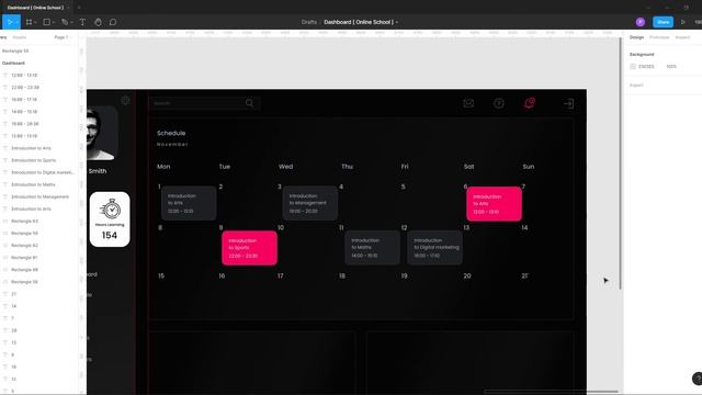 Figma Tutorial A Free UI Design Dashboard Online School смотреть онлайн