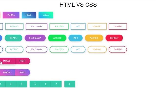 Bootstrap Material Design Gradient Button смотреть онлайн