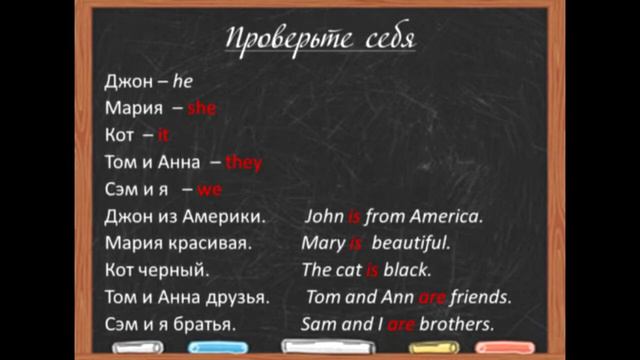 Английский язык. Грамматика. Глагол "to be" Урок № 2. смотреть онлайн