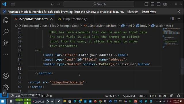 Prompt Text Fields and Confirm смотреть онлайн