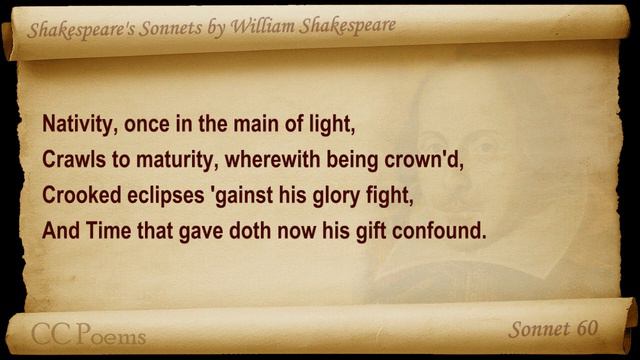 Sonnet 060 by William Shakespeare смотреть онлайн