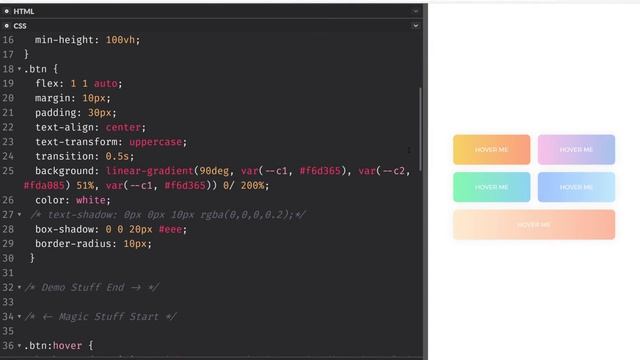 Compacting code with CSS variables смотреть онлайн