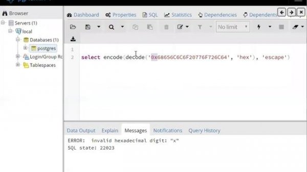 Converting SQL Server varbinary to PostgreSQL Bytea