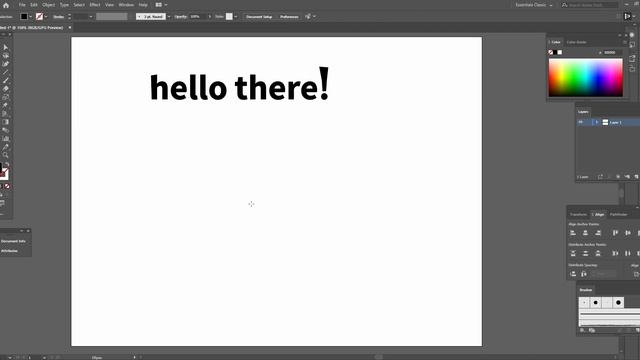 Как в adobe illustrator перевести текст и объект в кривые смотреть онлайн