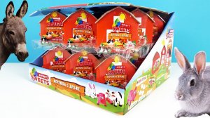 КОНТАКТНЫЙ ЗООПАРК Сюрпризы-домики с игрушками-зверюшками Сладкая сказка Surprise unboxing