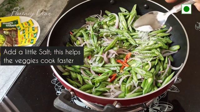 Goan Beans Foogath | French Beans Recipe | Vegetarian Recipe смотреть онлайн