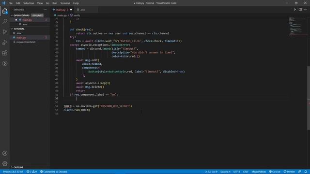 "NEW" Add Roles With Buttons! (Discord.py) смотреть онлайн